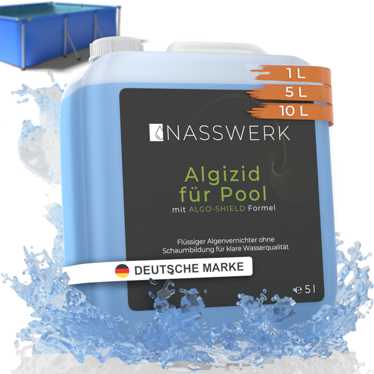 Algizid Pool flüssig blau