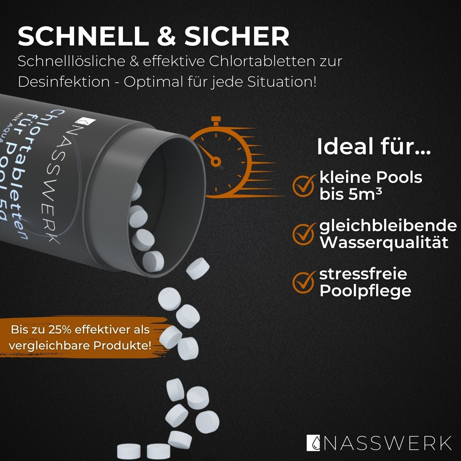 chlortabletten aufbewahrung Chlortabletten schnelllöslich 5g | Pool & Planschbecken