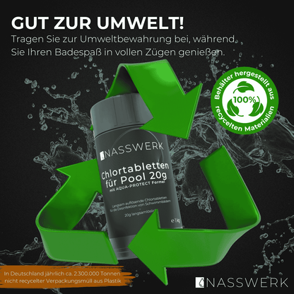 Chlortabletten - 20g langsamlöslich Nasswerk