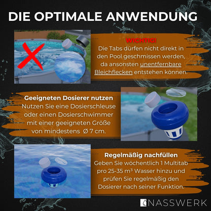 Multitabs 5-in-1 - 200g langsamlöslich (10 Kg = 2x 5 Kg) Nasswerk