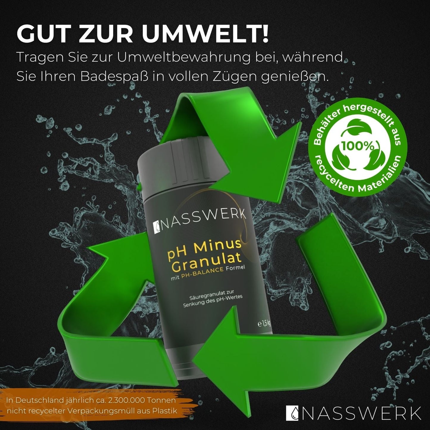 pH-Minus Granulat (1,5 Kg) Nasswerk