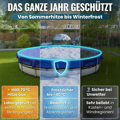 Poolabdeckung rund Ø340 - 820cm  Planenfux