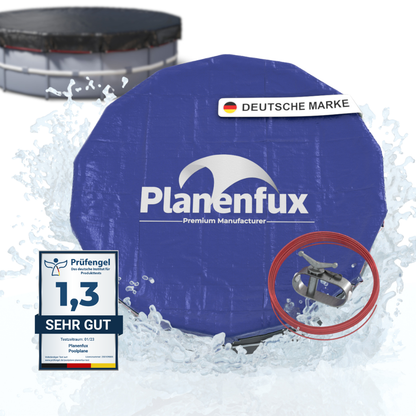 Poolabdeckung rund Ø340 - 820cm  Planenfux