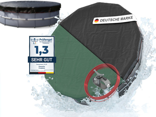 Poolabdeckung rund Ø340 - 820cm Planenfux