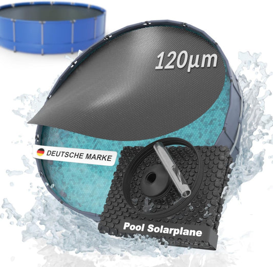 Solarplane Schwarz rund Planenfux